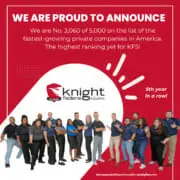Knight Federal Solutions Earns 5x Spot on Inc. 5000 List